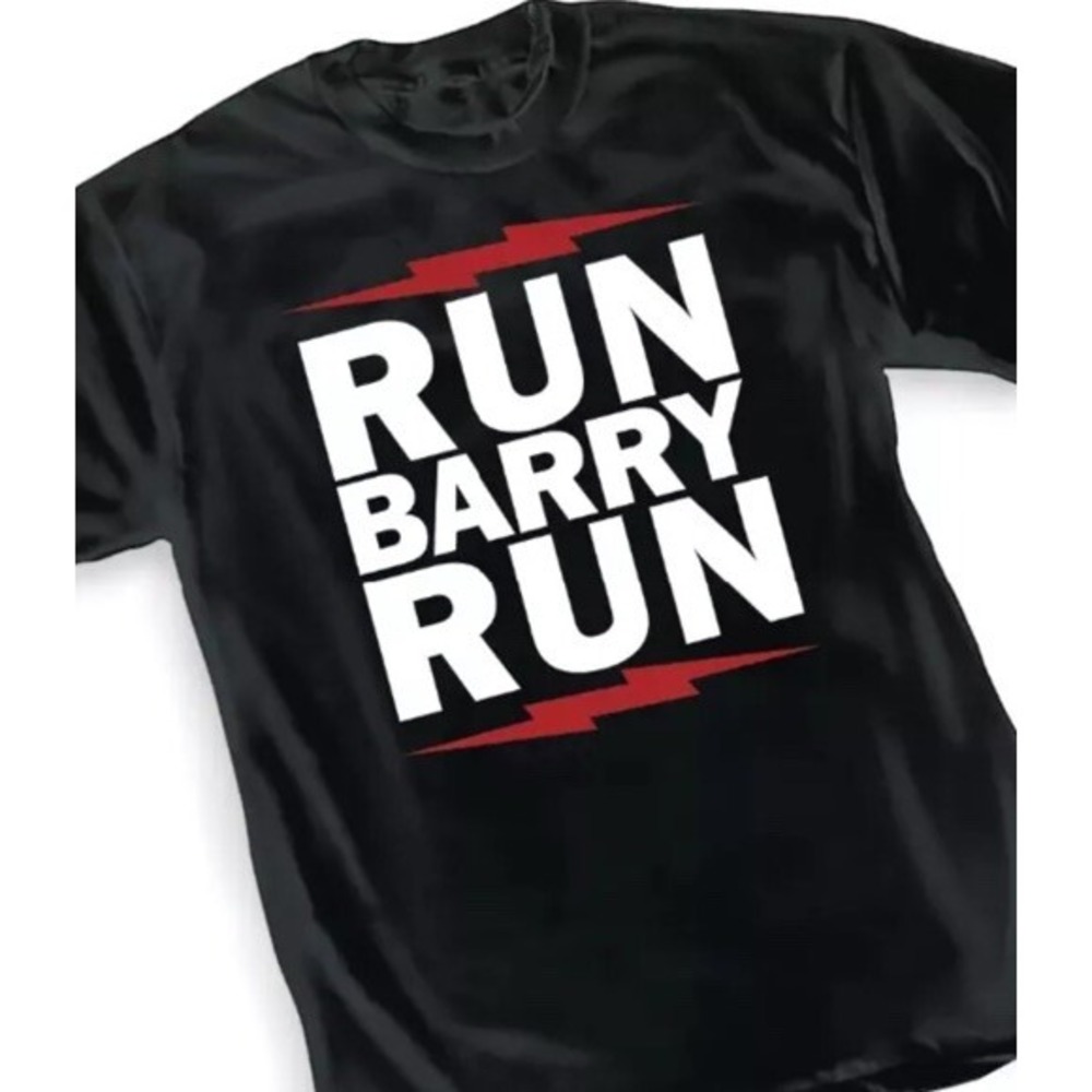 Vintage‎ Run Barry Run The Flash Graphitti Designs Tshirt  XXL